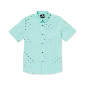 Summer Hawaiian Lapel Shirt Big Boys Stone Marcos Short Sleeve Woven Shirt Children Boys Shirt