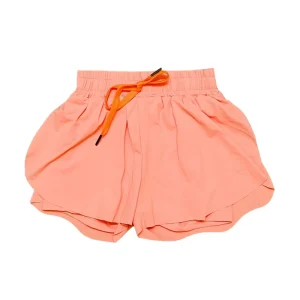 Summer Kids Girls Clothing High Quality Custom Design Solid Color Peach Color Soft Sport Shorts