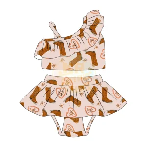 Summer Kids Swimming Suits 2 Pcs Baby Girls Bikinis Swimwear Children Beach Swimsuit