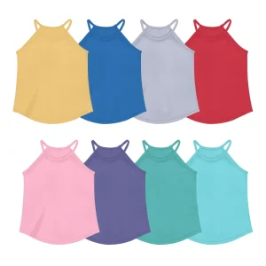 Summer Knitted Breathable Vest Casual Solid-color Sleeveless Girl Vest to Wear Summer While Sleeping