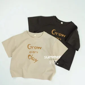 Summer Prints Cotton Baggy Toddler Boys Girls Tee Short Sleeve Shirts 1 6 Years