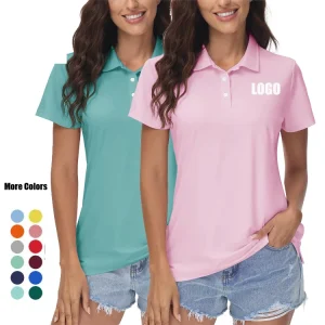 Summer Short Sleeve Breathable Woman Polo t Shirt Summer Polo Shirts Business Polo Shirt with logo
