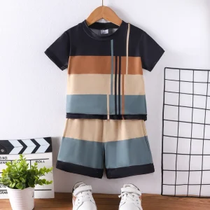 Summer Sports Boys Kids Boy Clothing Tracksuits Casual Two Piece Set