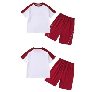 Summer Sportswear Set for Boys in Foreign Trade Short Sleeves and Shorts