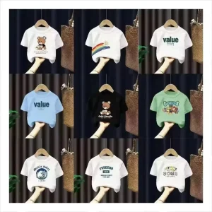 Summer Style Boys And Girls Cotton T shirt Fashion Print Design For Kids Children’s Clothing