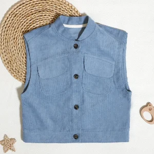 Super Quality Classic Children Girl Vest Winter 100% Cotton Sleeveless Kids Boys Waistcoats With Button