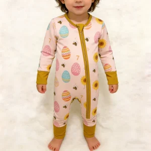 Super Soft Bamboo Baby Clothes Pajamas Long Sleeve Baby Footie Rompers Bamboo Baby Clothes Girls Sleepwear