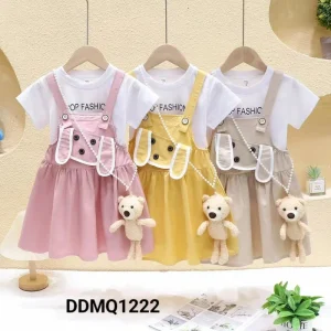 Sweet Princess Style Girls Clothing Set Age 4 8 Casual Summer Wear Pendants Polyester Cotton Washable Made Fujian China In Stock