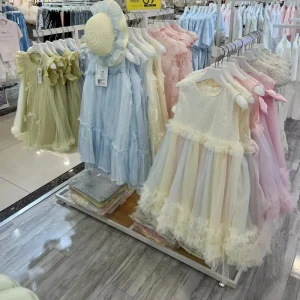 Sweet Style ODM Casual Children’s Dress Girls’ Party Lace Flower Short Skirt Backless Maxi Fashionable Baby Girl Party Dress