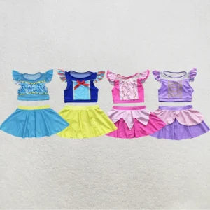 Swimsuit Sweet Baby Girls Princess Two Pieces Beach Wear Girls Swimsuit