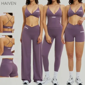 Tank Top Vest Sports Bra Woman Running Biker Shorts Women Shorts Yoga Flared Pants Girls Yoga Leggings Gym Clothes Women Set