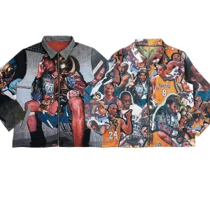 Tapestry Jacket Mens Varsity Letterman Coat Outdoor Basketball Boys Plus Size Zipper Cardigan Tapestri Jackets Custom