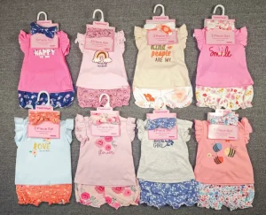 Tedmimak Newborn Baby Clothes Hairband+T shirt +shorts 3 Piece Sets6 12 Month Cute Infant Girl Mixed Sizes Clothes