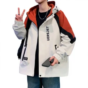 Teenage Boys Hooded Loose Zipper Streetwear Bomber Jacket Spring New Arrival Hong KongStyle Trendy Fashion All Match