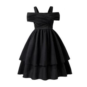 Teenage Girls Dresses Summer Kids Party Trendy Dresses Fashion Girls Dresses
