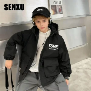 Thickened Coat for Boys and Girls Warm Cotton Clothing for Children