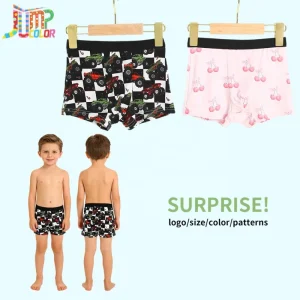 Tiaose New Design Boys’ Underwear Truck Print Kids Boys Underwear Bamboo Soft Breathable Children Boxers Surprise Box Panties
