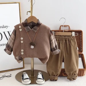 Toddler Boys’ Clothes Set Teen Winter 3-4 Years Outfits Boys Clothing Sets Kids Winter Boys Sweaters