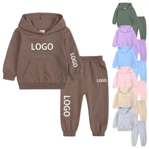 Toddler Boys Clothing Sets 100% Cotton Hoodie and Sweatpants 2 Pcs Sets Jogger Sets Sweatshirt