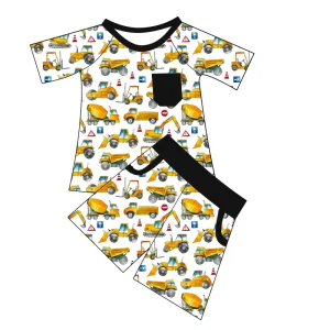 Toddler Boys Two Piece Kids Clothes Set Short Sleeve Custom Baby Boys Clothing Sets