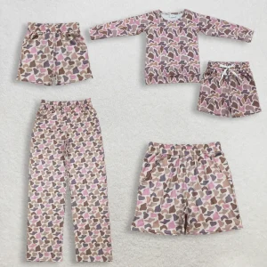 Toddler Girls Boys Camouflage Print Set Shorts Pants Breathable Casual Spring Summer Outfits Matching Family Clothes