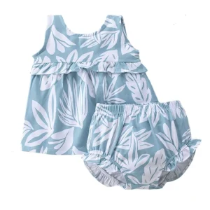 Toddler Girls Clothes Outfits Dress 100% Cotton T Shirt Short Pants 2 Pieces Baby Clothing Sets