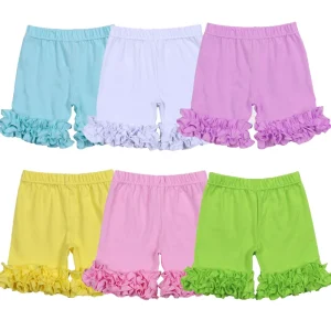Toddler Girls Cotton Icing Ruffle Shorts Pants Baby Girls Shorts