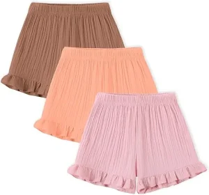 Toddler Girls Ruffled Shorts Summer Casual Cotton Shorts Newborn Infant Baby Bloomers