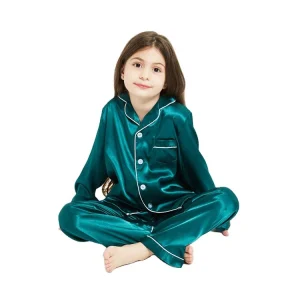 Toddler Girls Short Satin Pajamas Sleepwear Pajama Pants for Kids