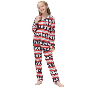 Toddler Girls Summer Cotton Modal Pajamas Set Cute Animal Print Breathable Comfortable Soft Stylish Nightwear for Kids