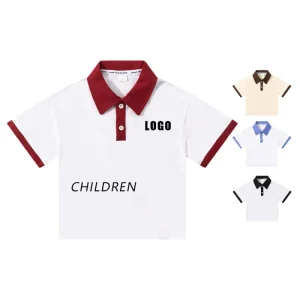 Top Quality 100% Cotton Custom Polo Children Boys Girls Tshirt Kids School Uniforms Polo Shirts