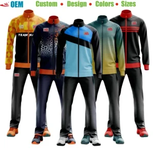 Tracksuit Men Boys Custom Logo Breathable Training Tracksuits Set Men’s Football Basketball Zip up Windbreaker Soccer Jacket
