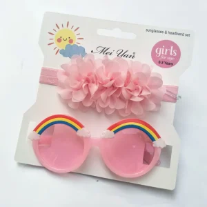 Trend Products Multicolor Fashion Baby Headband and Sunglasses Set for Kids