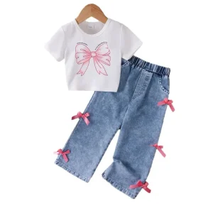 Trendy Casual 7 Years Summer Kids Clothing Girls 3 to 5 Years Frock Design Baby Girl Clothing Sets