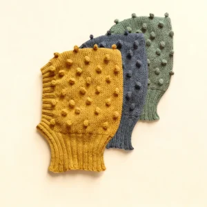 Unisex Baby Knitted Hat with Polka Dots Spring and Autumn Balaclava Sweaters Unisex Hat