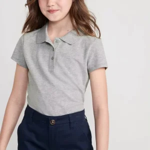 Unisex Elementary School Uniform Tee Shirt Cotton Polo Shirts Uniforms for Children’s Sports School Polo Shirt