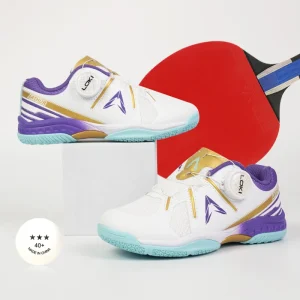 Unisex Kids Badminton Shoes Lightweight and Breathable 30-37 Size Training Sports Table Tennis Shoes