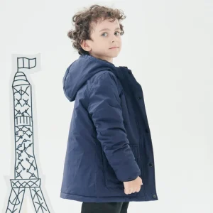 Unisex Kids Winter Solid Jackets Custom Insulated Waterproof Hoodie Zipper Coats for Girls Boys