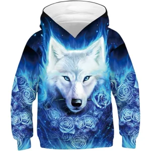 Unisex Wolf Hoodies Mens Teen Boys Women Girls Sweatshirt Pullover 3d Printed Tracksuits Dropshipping