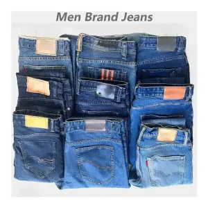 Used Clothing Men’s Boys Jeans Inventory Brand Denim Jeans Skinny Straight Pants