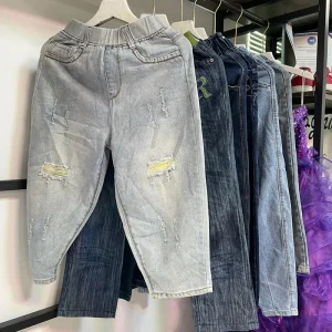 Used Kids Jeans Denim Pant Children Trousers Classic Boys Jeans Pants