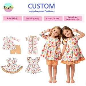 Valentine’s Bamboo Rts Mystery Box Clothing Pajamas Zippy Girls Custom Baby Sleepwear Kids Clothes