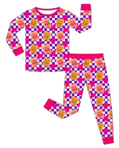 Valentine’s Sleepwear Children Baby Low MOQ Custom Patterns Little Boys Girls 2 Pieces Pajamas Sets