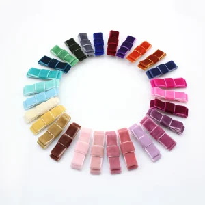 Vintage Hair Accessories Solid Color Bowknot Velvet Hair Bow Clips Eco Friendly Kids Hair Decoration 2 Pcs