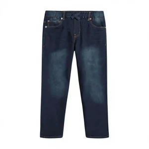 Wangsheng Lucky Brand Boys’ Garment Dyed Solid Pull on Stretch Denim Jeans Soft Stretchy Casual Pants for Boys Bulk OEM
