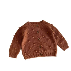 Warm Winter Fall Cotton Knit Boys and Girls Clothes Cardigan Toddler Knit Sweater