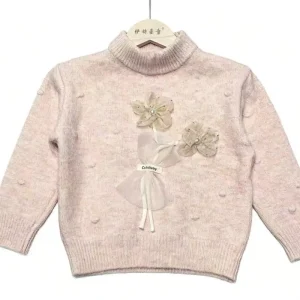 Wearing Children’s Sweaters in Autumn and Winter Baby Bouquets Knitted Clothes Knitted Sweaters for Children and Girls