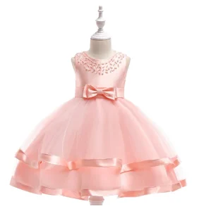 Wedding Lace Girls Dresses Supper Flower Girls Dresses New Lace Elegant Dresses Kid Evening