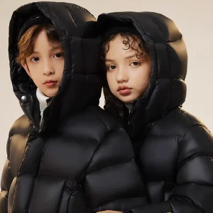 Winter Boy and Girl Down Jacket Warm Waterproof Puffy Coat High Quality Fashionable Jacket