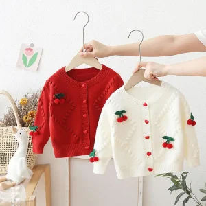 Winter Casual Cotton Sweaters for Boys Kids Vertical Stripe Texture